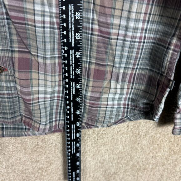 Toad&Co Shirt Mens Size Medium M Gray Plaid Flannel Long Sleeve Organic Cotton - Picture 6 of 13
